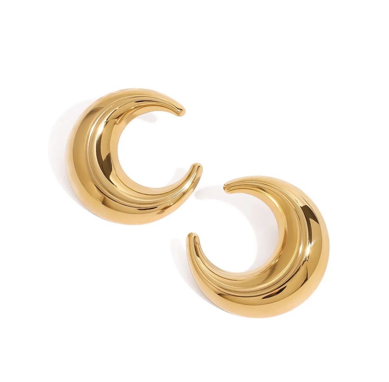 Screenshot Χρυσαφί Σκουλαρίκια Ημισέληνο - Image 1