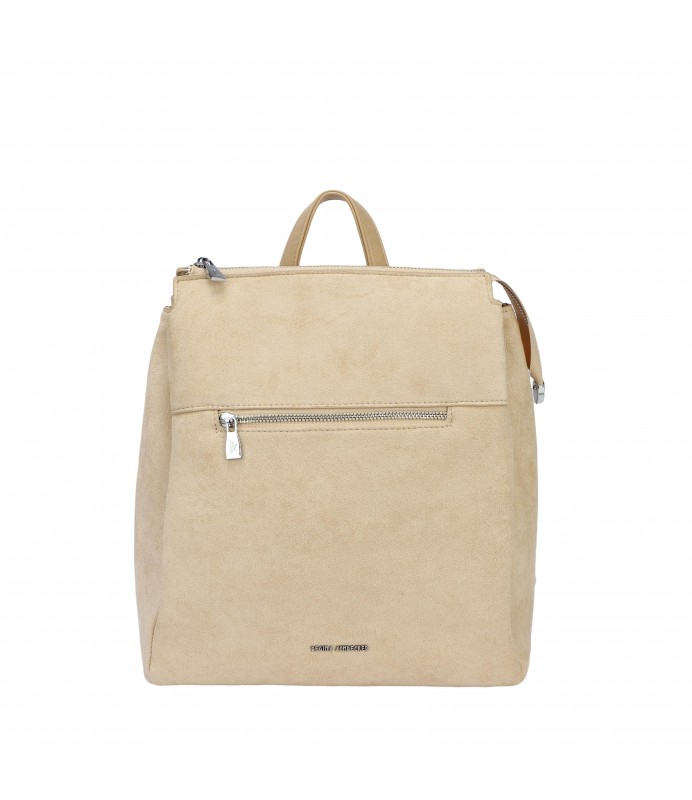 REGINA_SCHRECKER_BACKPACK_RSC6052 (3) Γυναικείο Σακίδιο Πλάτης Suede – Μπέζ - Image 1