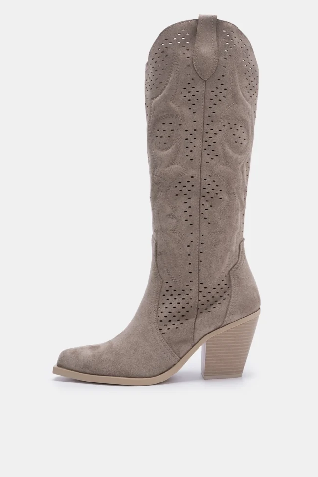 Στιγμιότυπο οθόνης 2026-02-05 142533 Γυναικείες Western Μπότες Χακί Διάτρητες με Τακούνι - Image 1